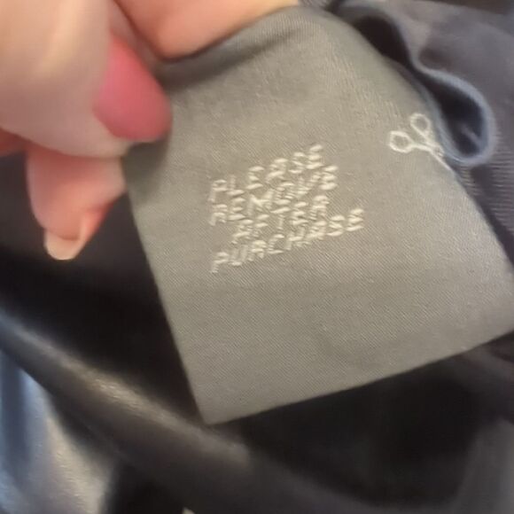 Genuine Black Lambs Leather Pants Size 4 - Picture 4 of 9